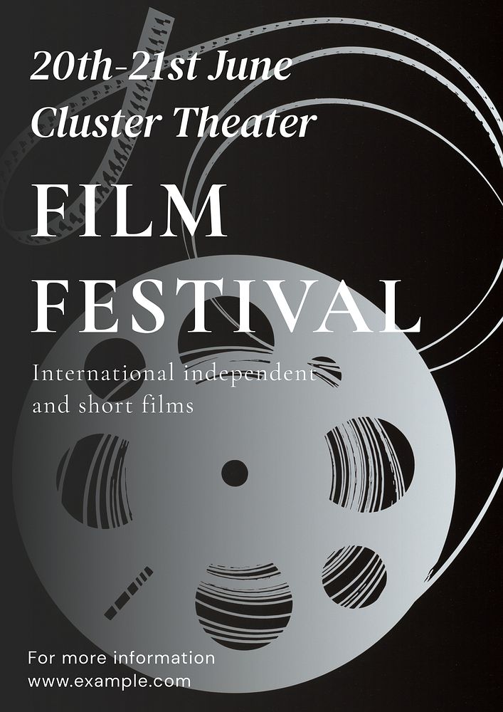 Film festival  poster template and design