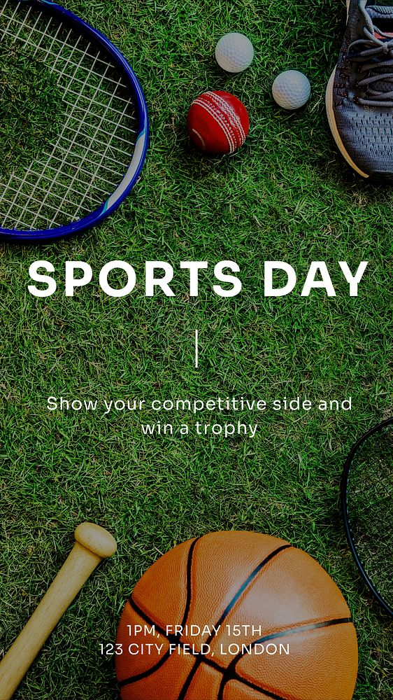 Sports day  Instagram story template