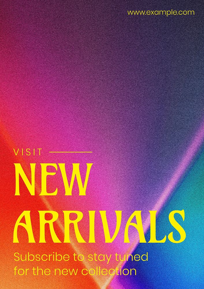 New arrivals poster template