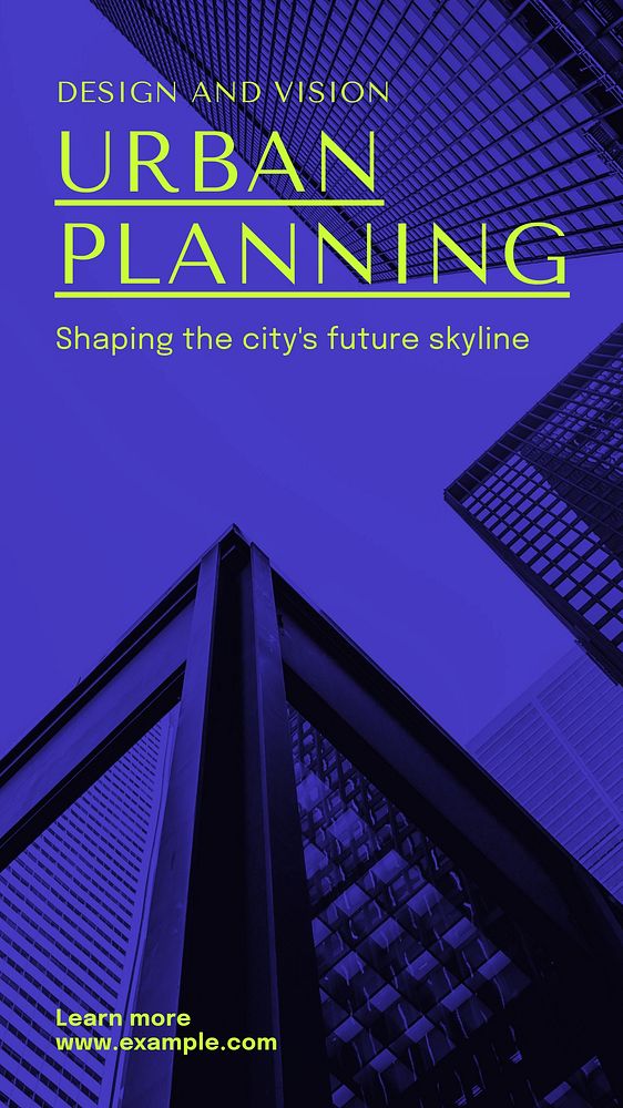 Urban planning Instagram story template