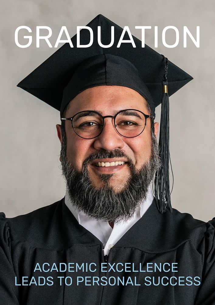 Graduation poster template