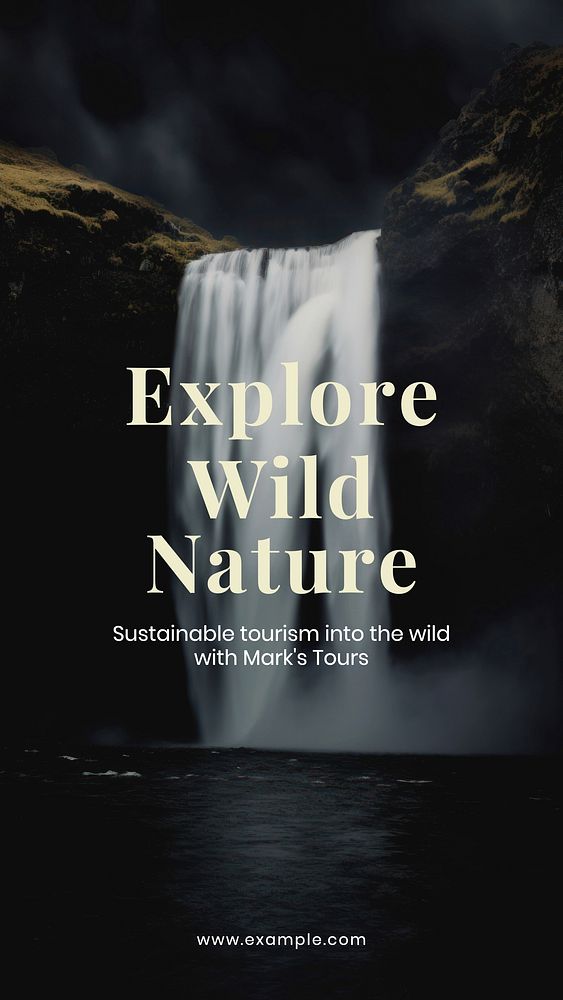 Explore wild nature Facebook story template