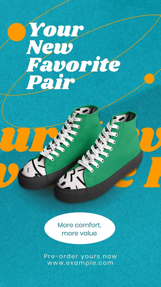 Footwear store ads Instagram story template