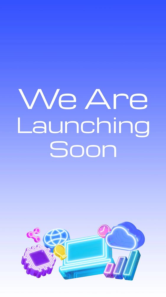 Launching soon Instagram story template
