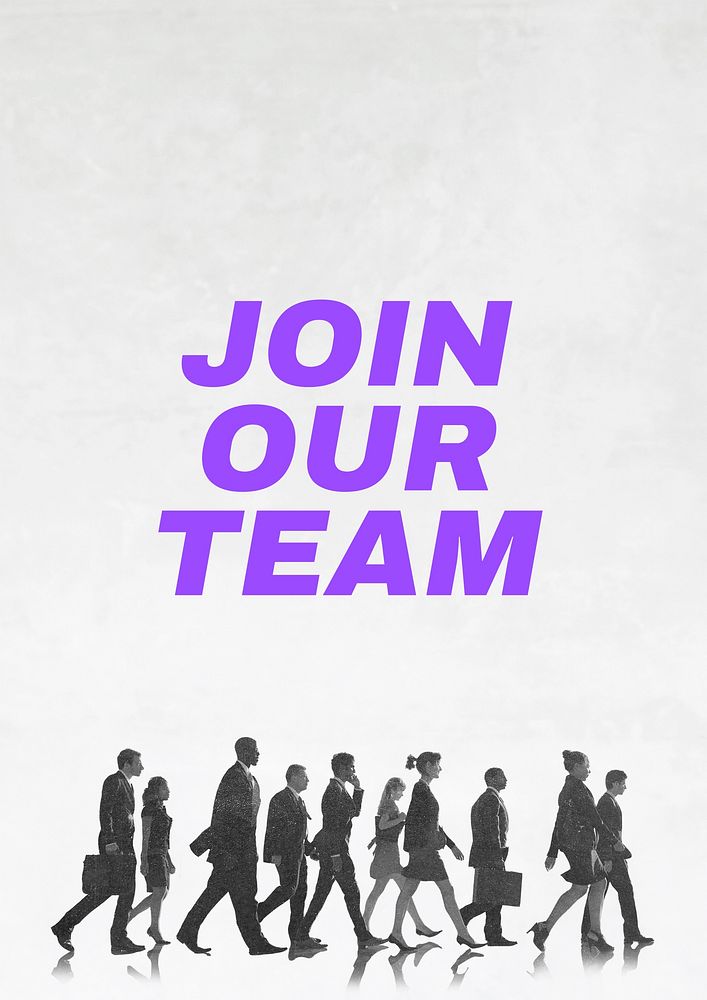 Join our team poster template and design