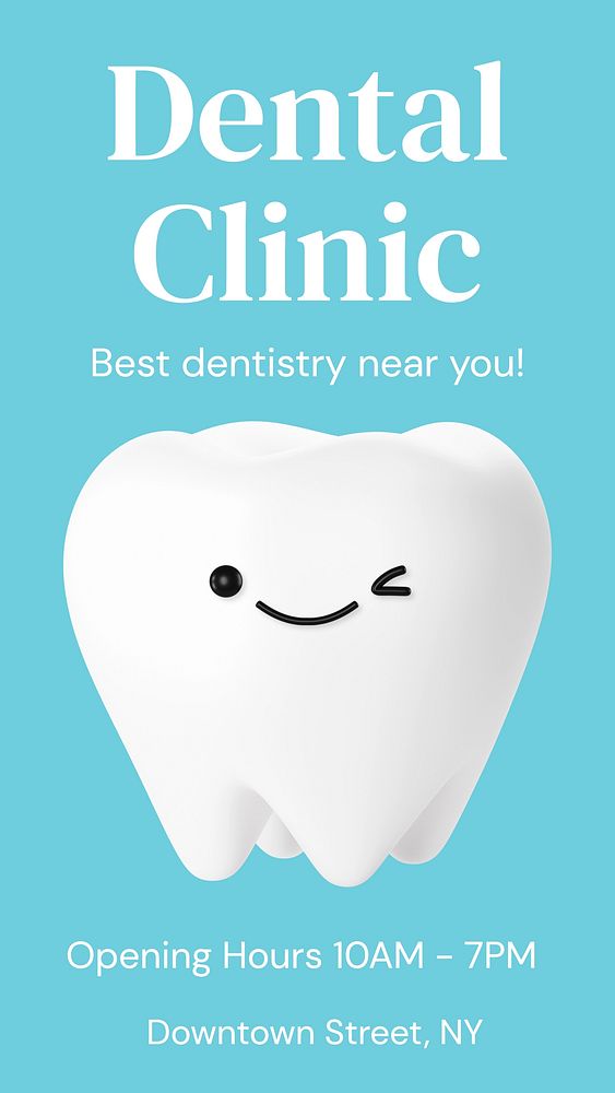 Dental clinic Instagram story template