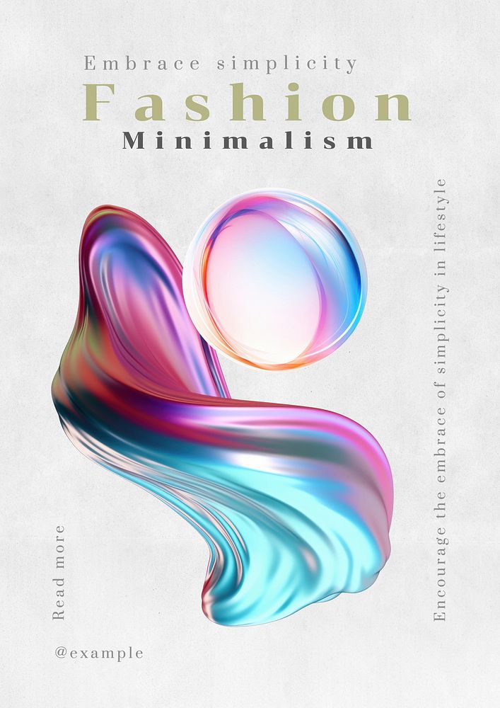 Fashion Minimalism poster template