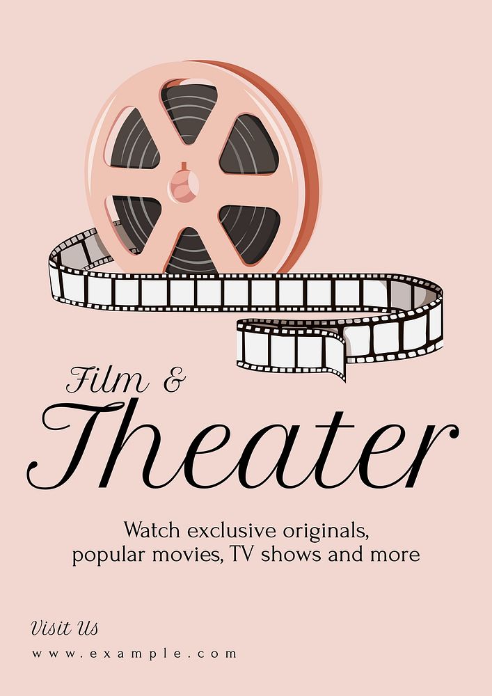 Film & theater poster template and design