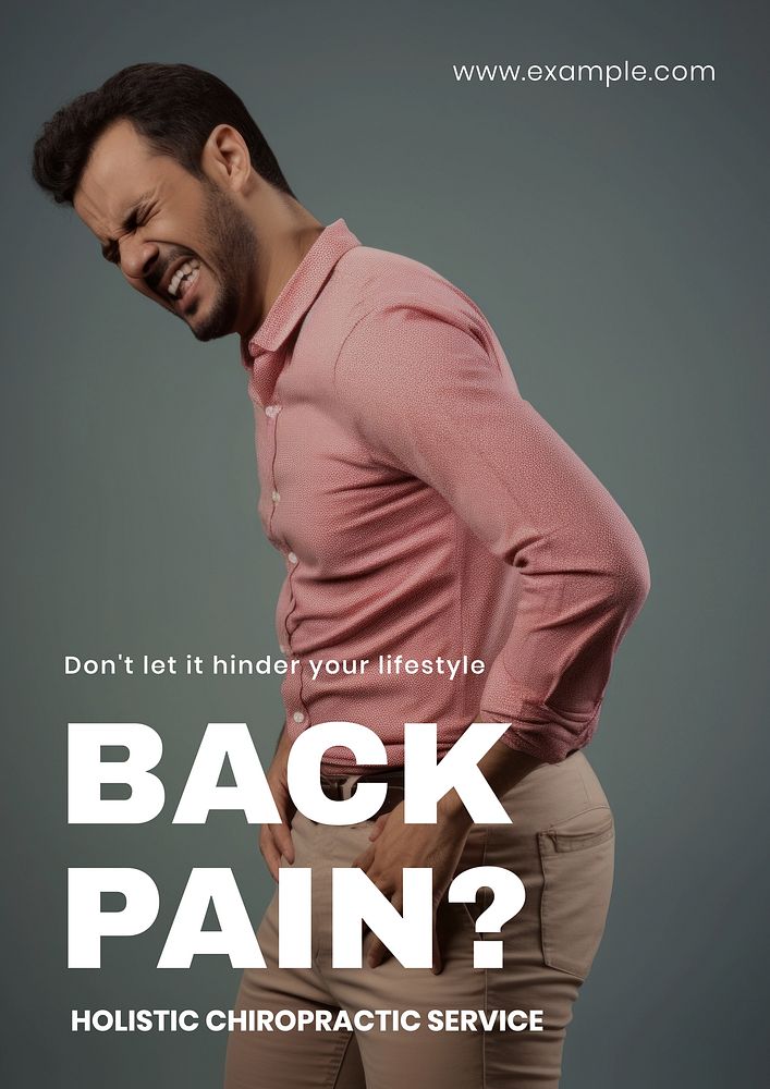 Chiropractic Service poster template
