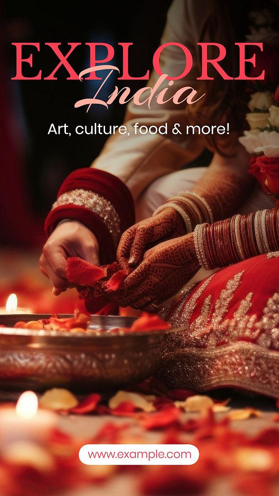 Indian art & culture Instagram story template
