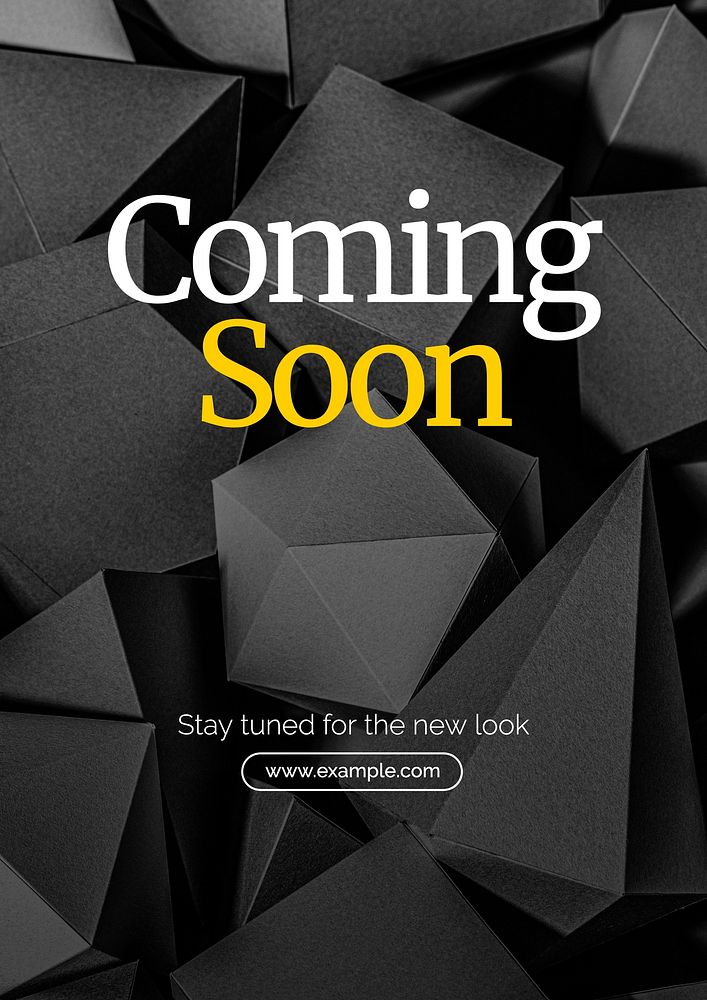 Coming soon poster template and design