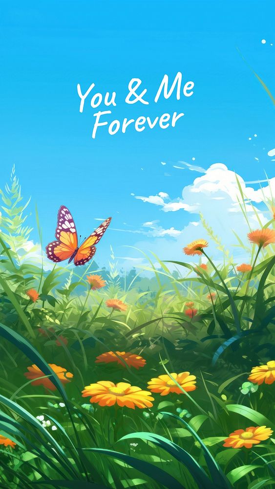 You & me forever Instagram story template