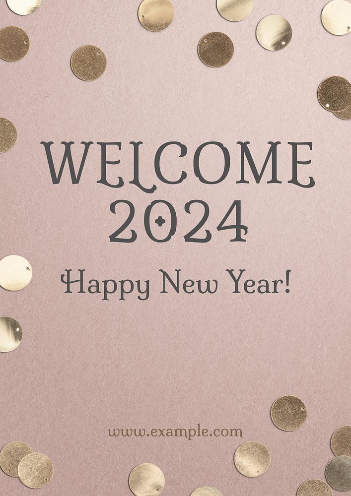 New year poster template