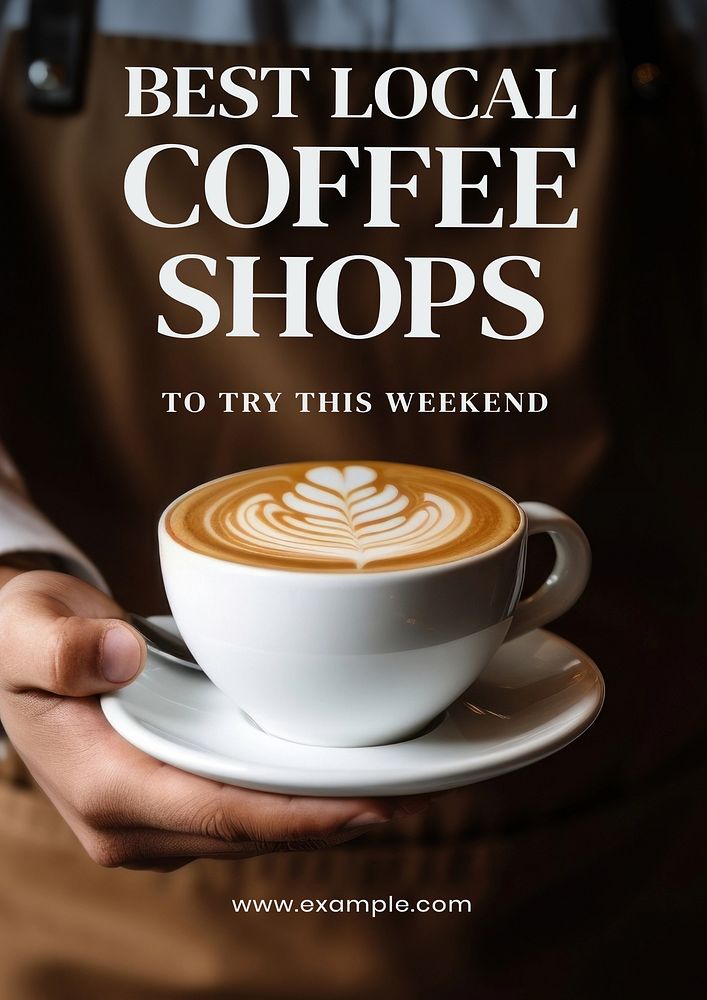 Best coffee shop poster template and design