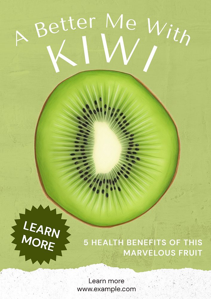 Kiwi poster template