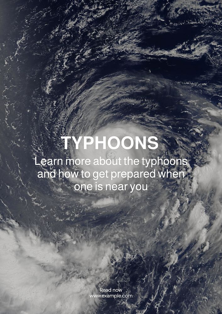 Typhoons  poster template
