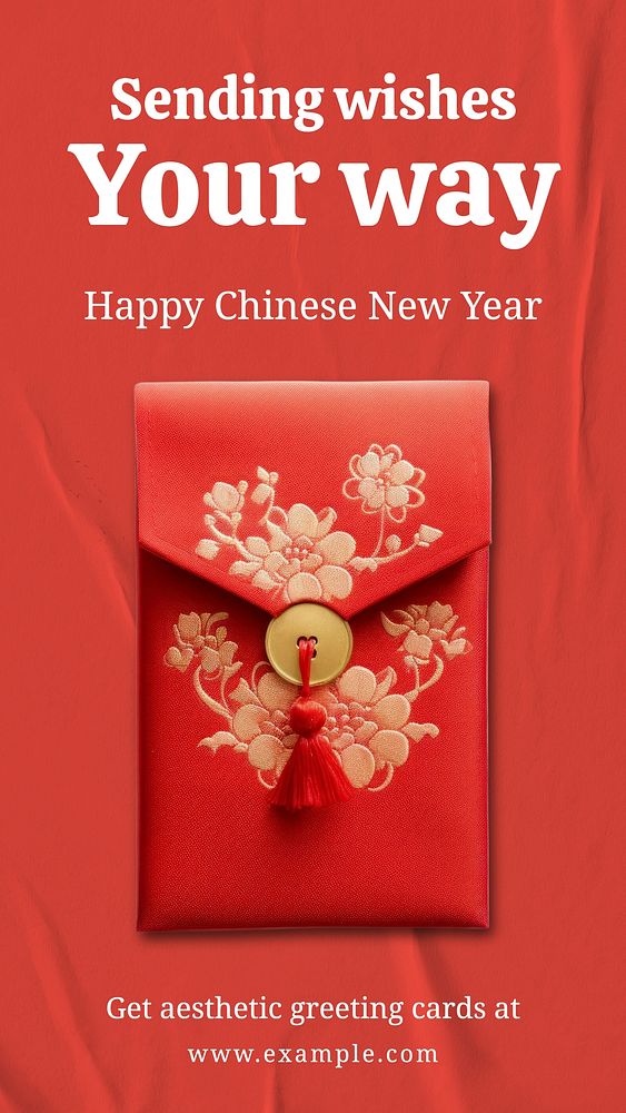 Chinese new year Facebook story template
