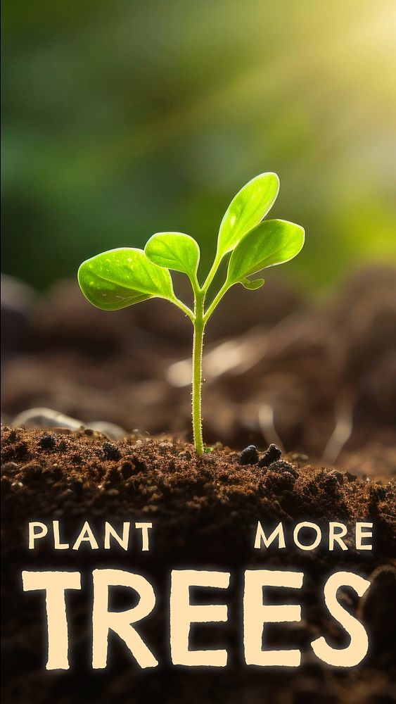 Plant more trees Facebook story template