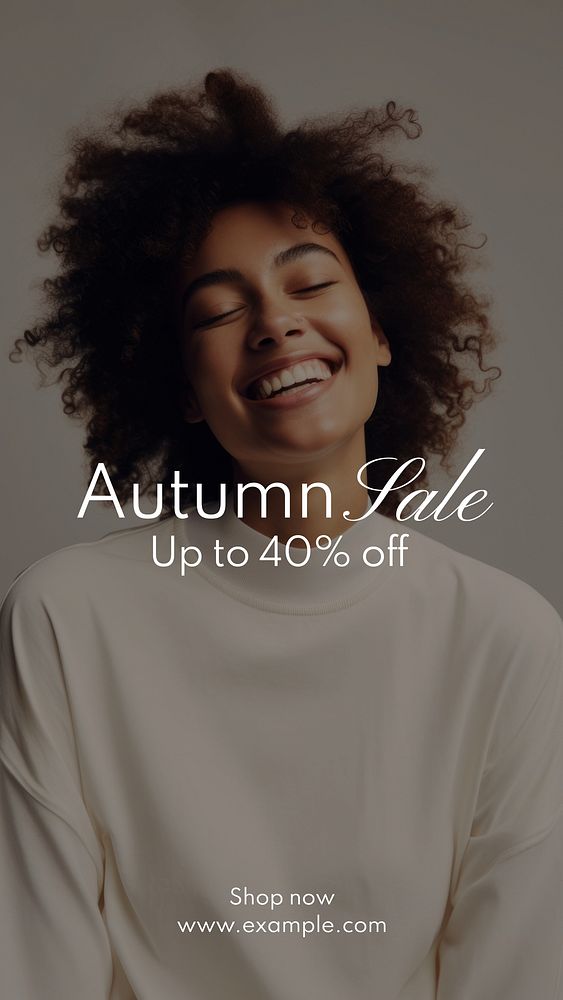 Autumn sale Instagram story template