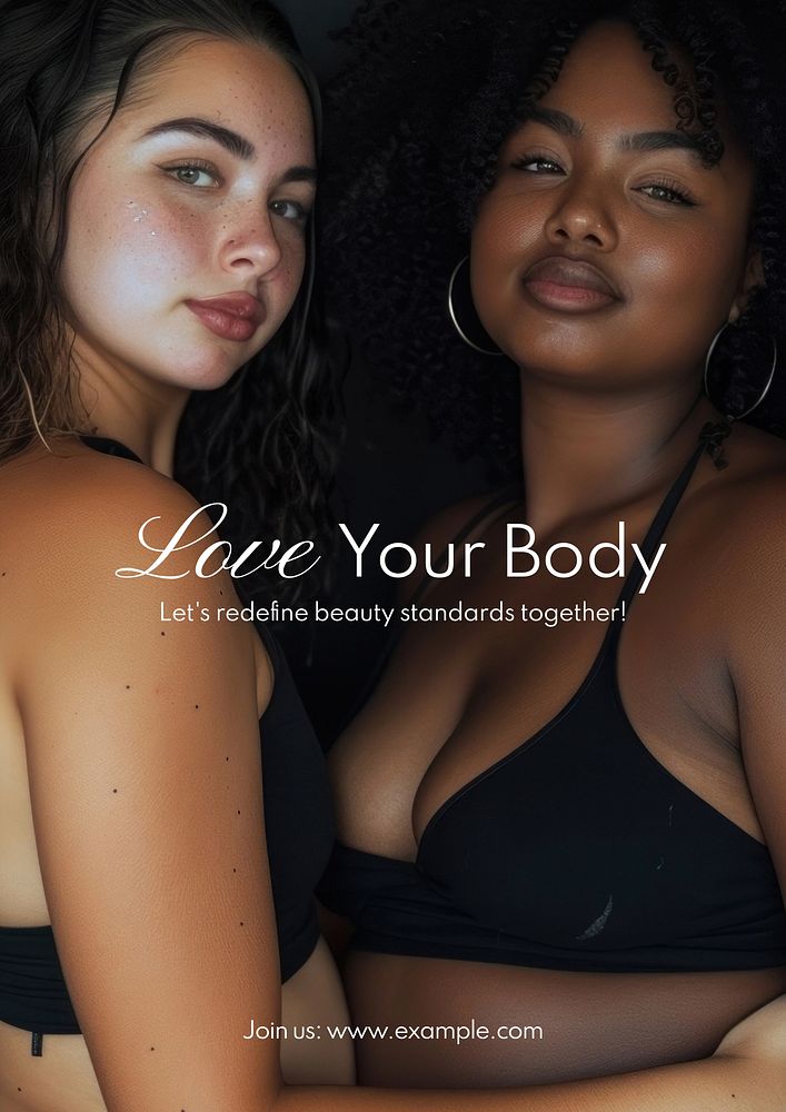 Body image poster template