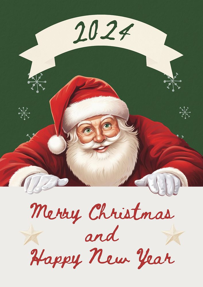 Christmas & new year poster template