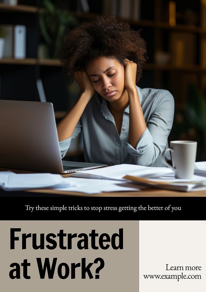 Stress poster template