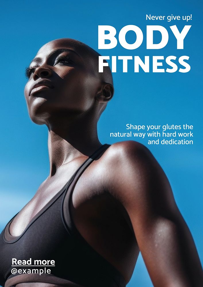 Fitness poster template