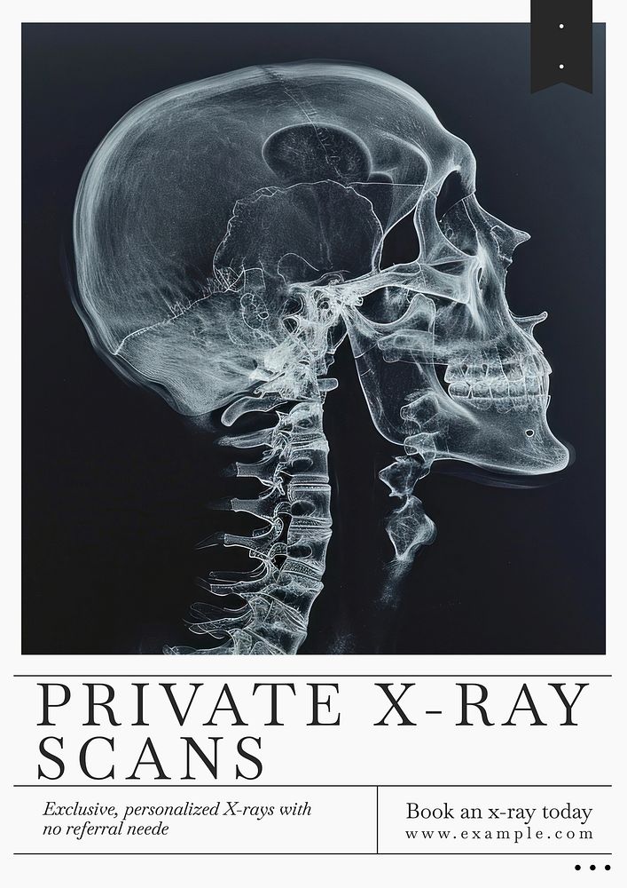 Private x-ray poster template