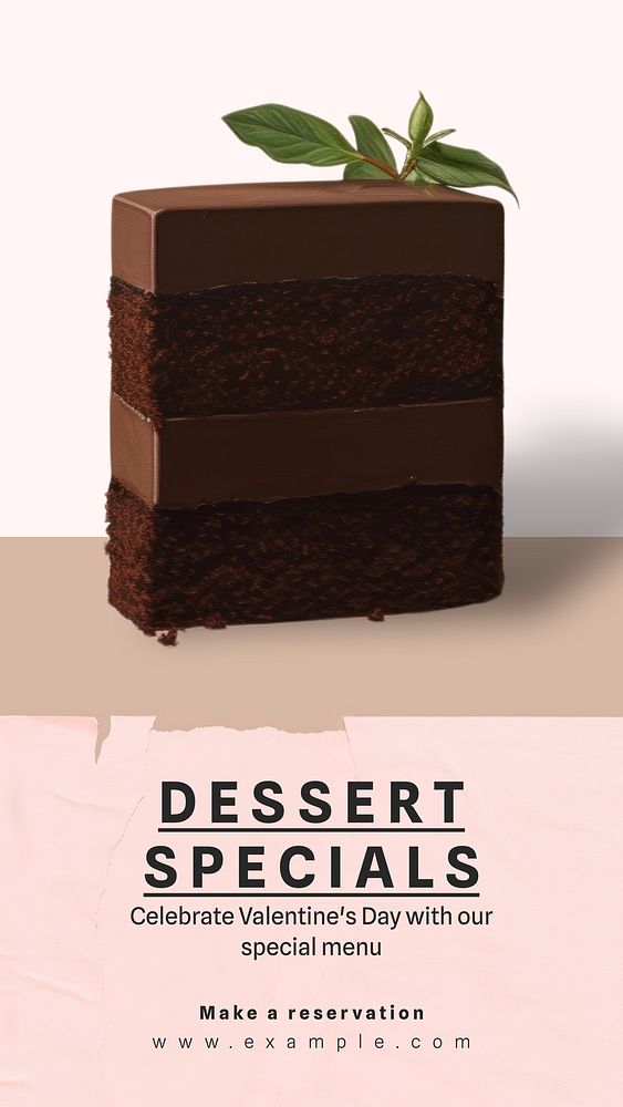 Dessert specials Facebook story template