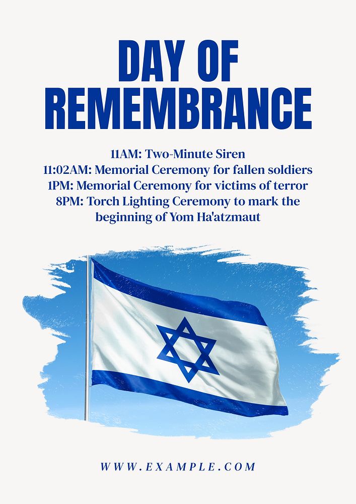 Day of Remembrance poster template