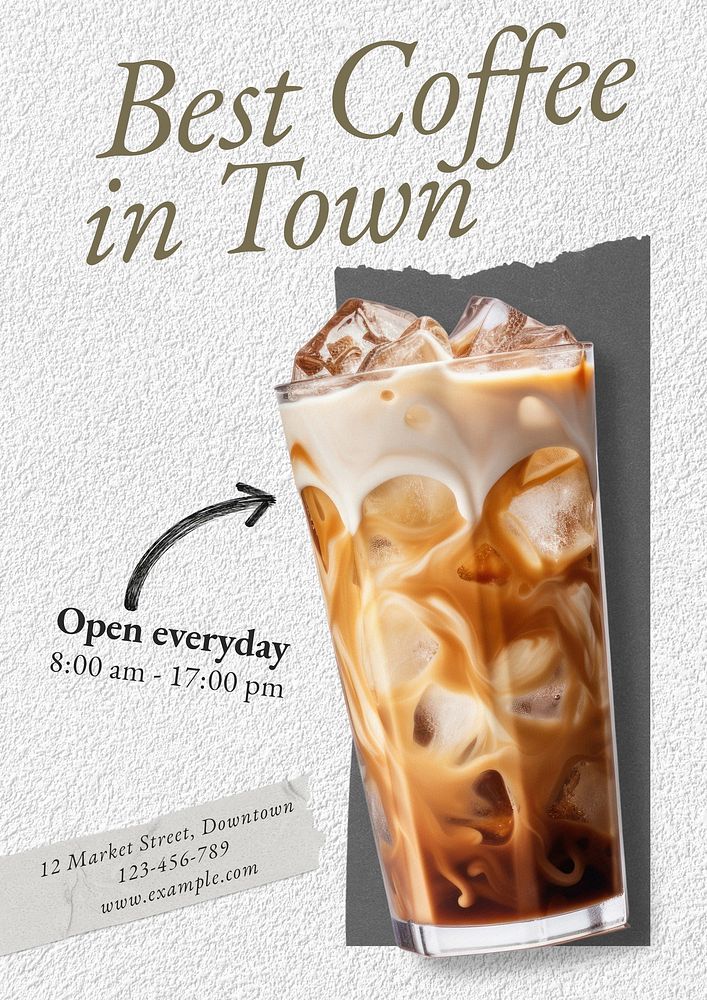 Cafe poster template