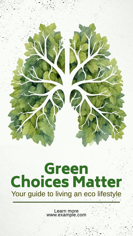 Green choice matter Instagram story template