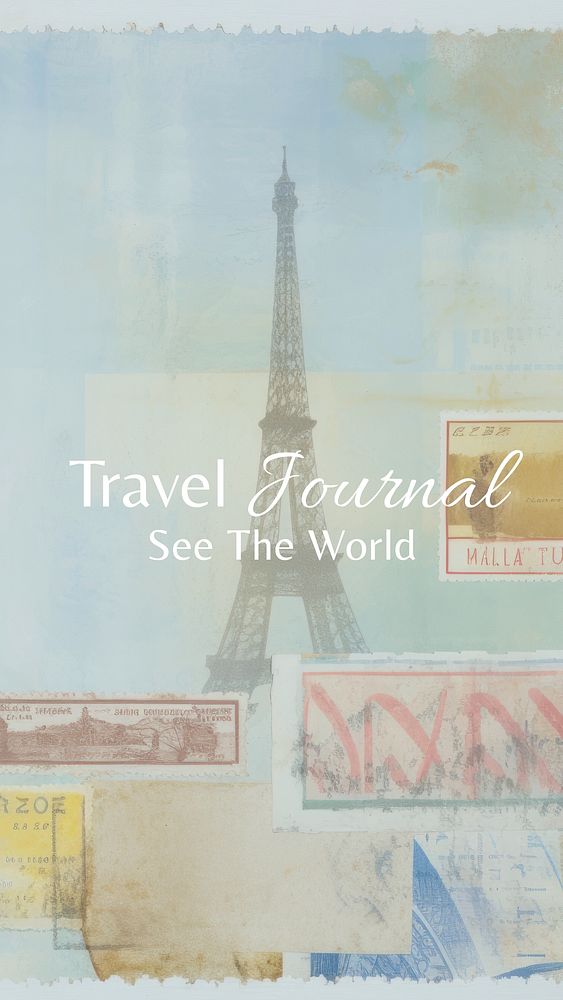 Travel journal Facebook story template