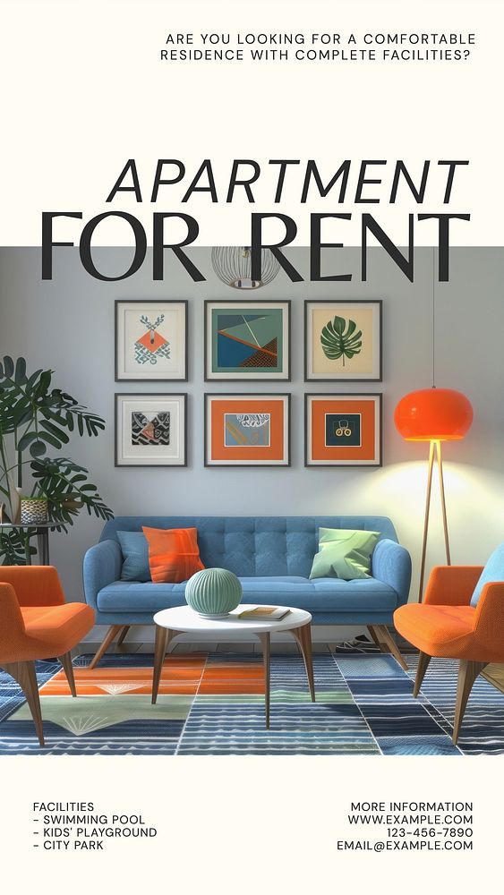 Apartment for rent Instagram story template