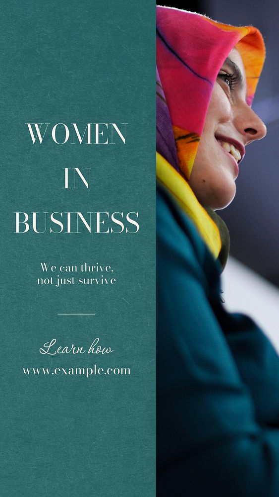 Women in business  Instagram story template
