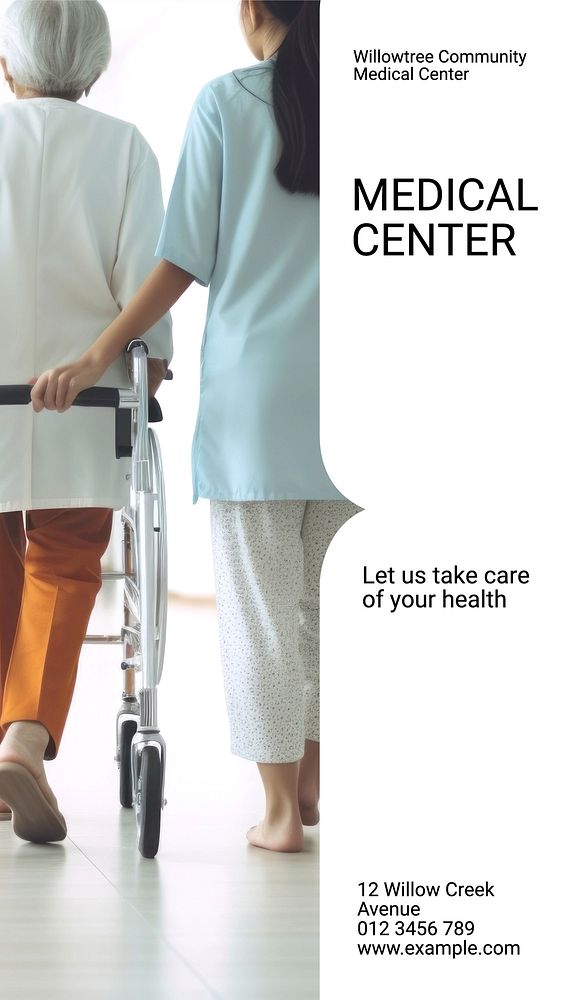 Medical center Facebook story template