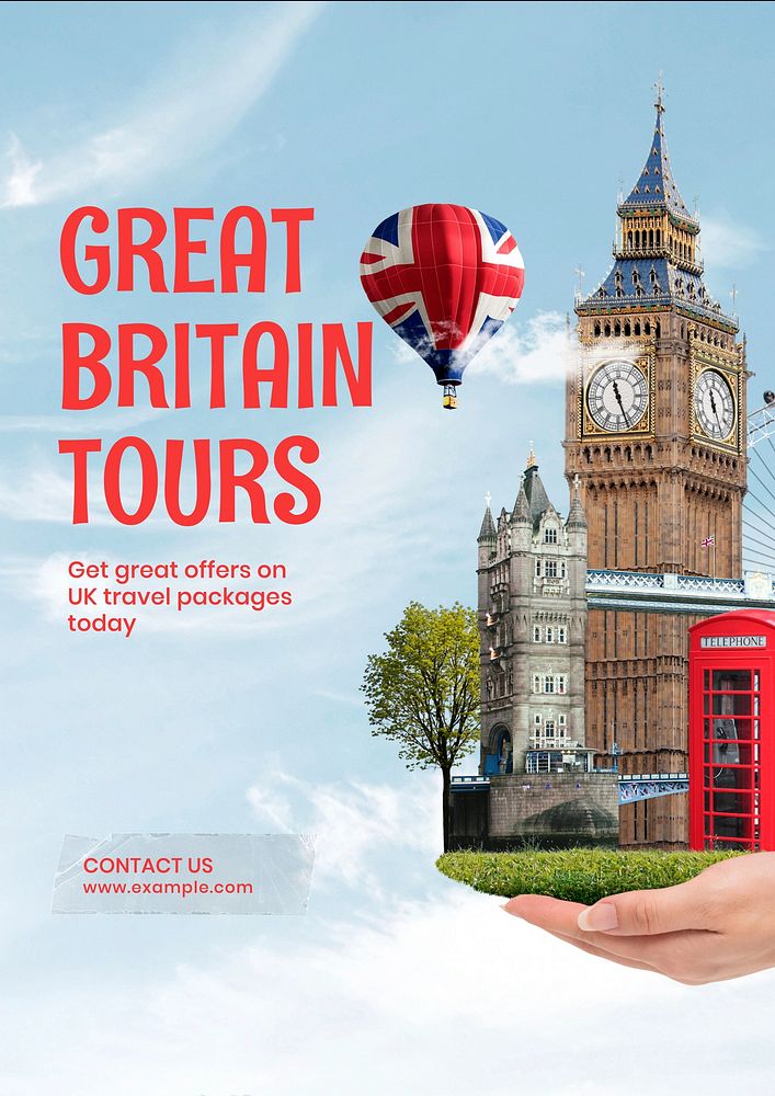 Great Britain Tours poster template