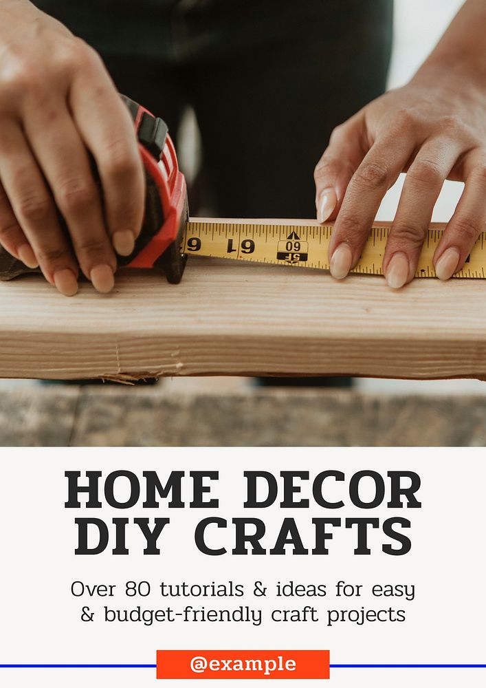 DIY decor crafts  poster template