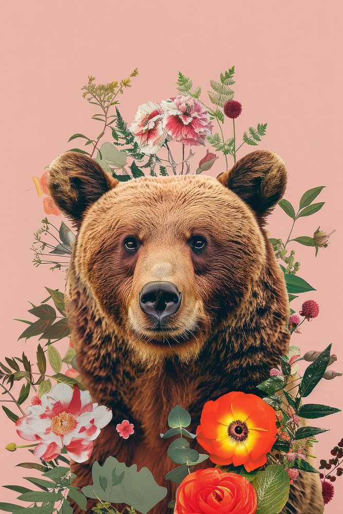 Bear art wildlife graphics.
