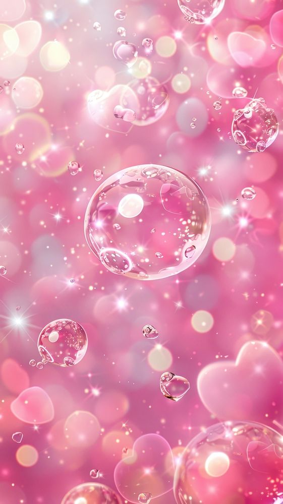 Pink background bubble.