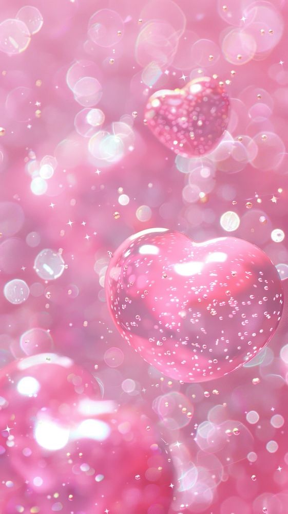 Pink background symbol balloon glitter.