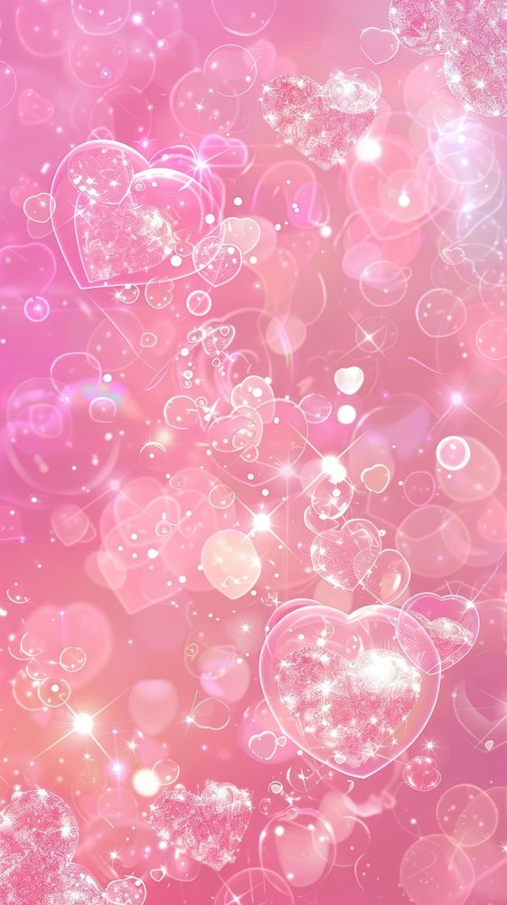 Pink background art chandelier graphics.