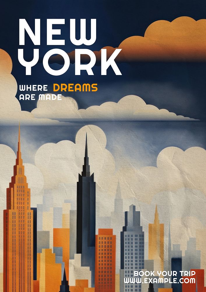 New York poster template