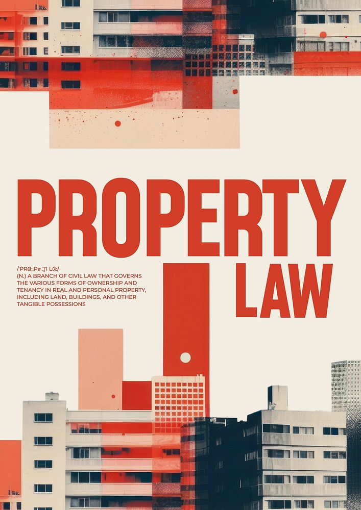 Property law poster template