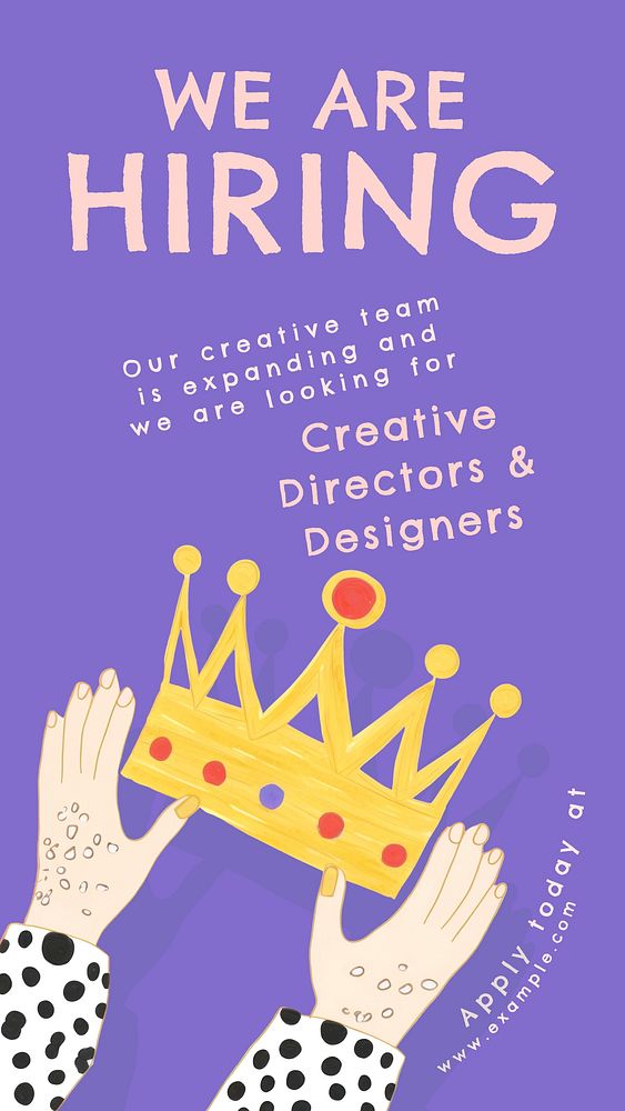 We are hiring Instagram story template
