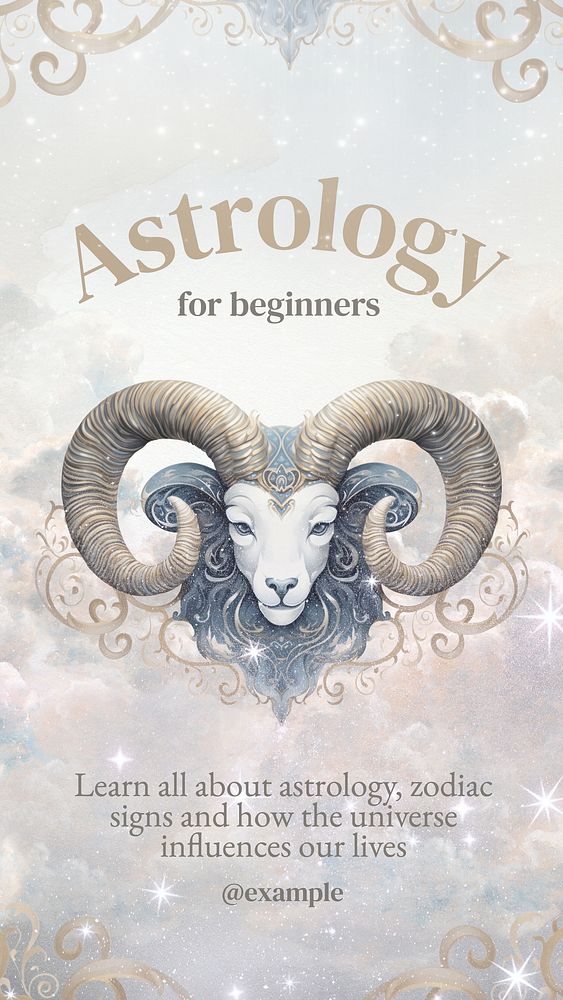 Astrology Facebook story template
