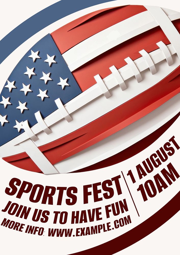 Sports fest poster template