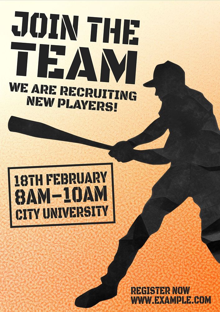 Join the team poster template