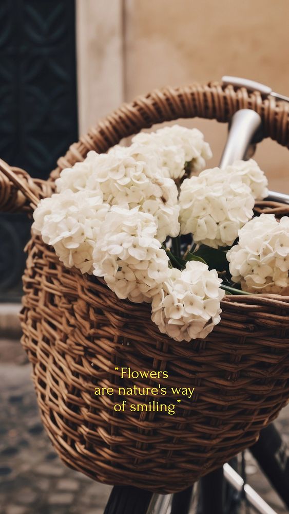 Flower  quote Facebook story template