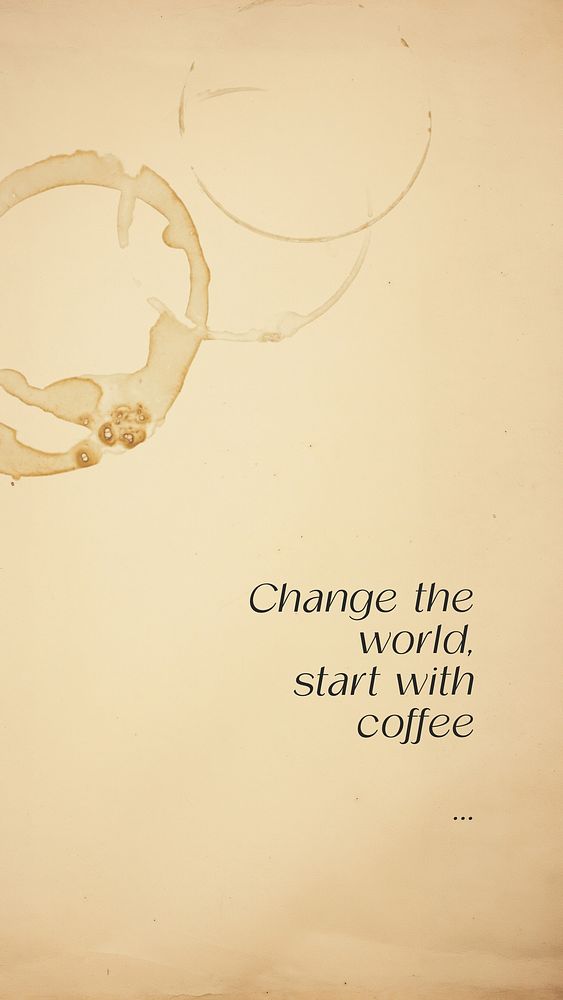 Coffee  quote Facebook story template